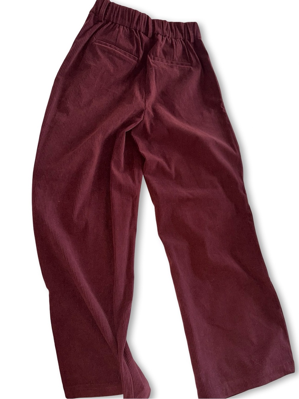Varley Floris Wide-Leg Corduroy Pants in Burgundy - Picture 4 of 4